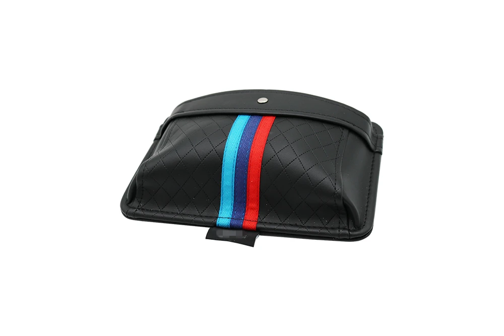 Top Auto Store HTB16hIkXI_vK1Rjy0Foq6xIxVXaA Air Outlet Vent Storage Bag Hanging Pocket Phone Holder Organizers Universal for BMW Car Interior Accessories Stylings PU Black