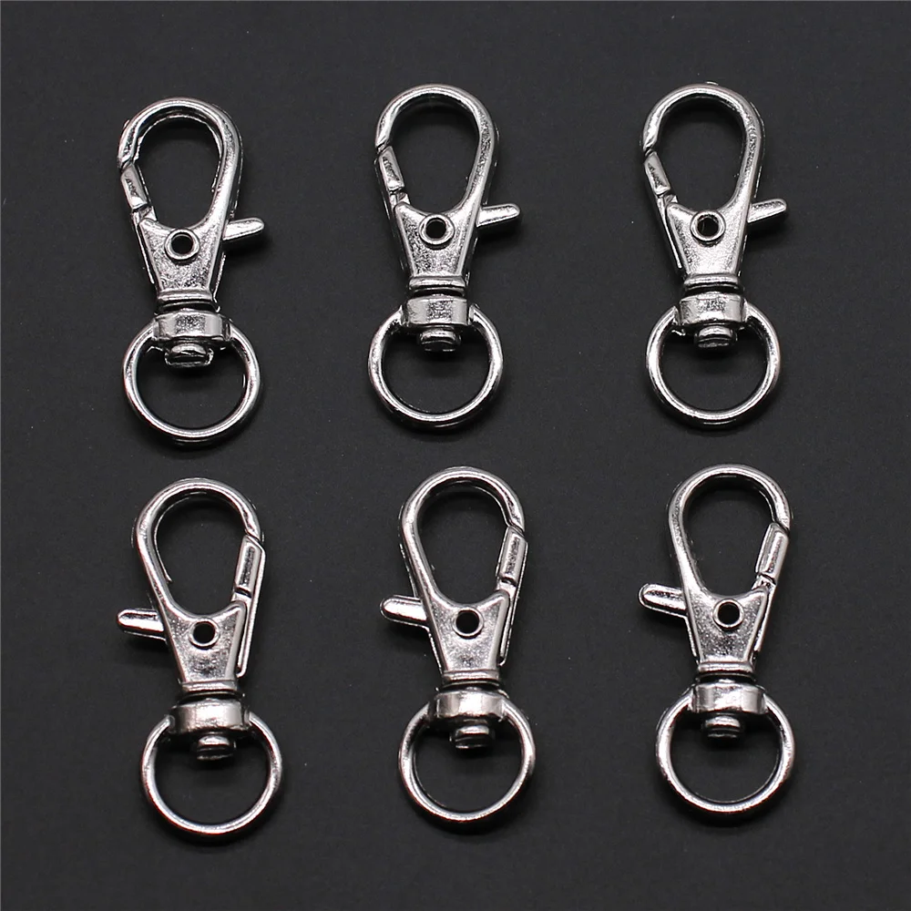10pcs 13x32mm Alloy Swivel Lanyard Snap Hook Lobster Claw Clasps Jewelry Making Supplies Bag Keychain DIY Accessories
10pcs 13x32mm Alloy Swivel Lanyard Snap Hook Lobster Claw Clasps Jewelry Making Supplies Bag Keychain DIY Accessories