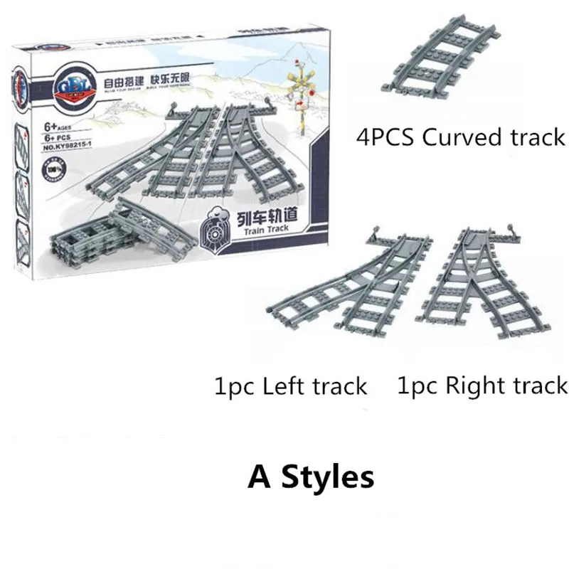 City Trains Technic Flexible Track Rail Straight Curved Rails Building Blocks Set for Kids Educational Bricks Children 
City Trains Technic Flexible Track Rail Straight Curved Rails Building Blocks Set for Kids Educational Bricks Children