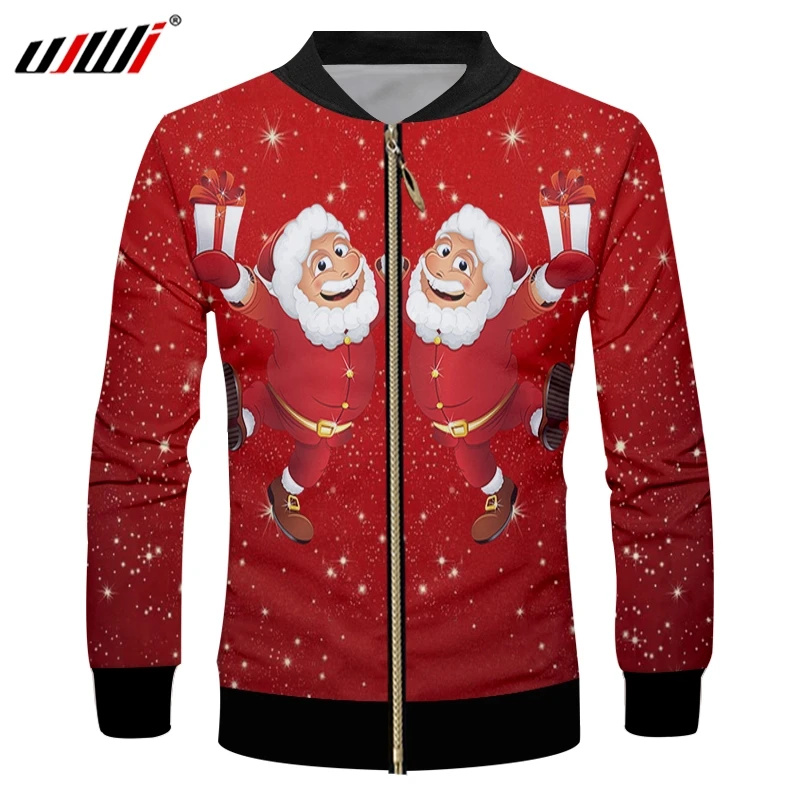 UJWI Snowflake Christmas Man Zip Jacket 3D Printed Lovely Anime Santa Claus Mens Clothing Large Size Polyester Coat
UJWI Snowflake Christmas Man Zip Jacket 3D Printed Lovely Anime Santa Claus Mens Clothing Large Size Polyester Coat