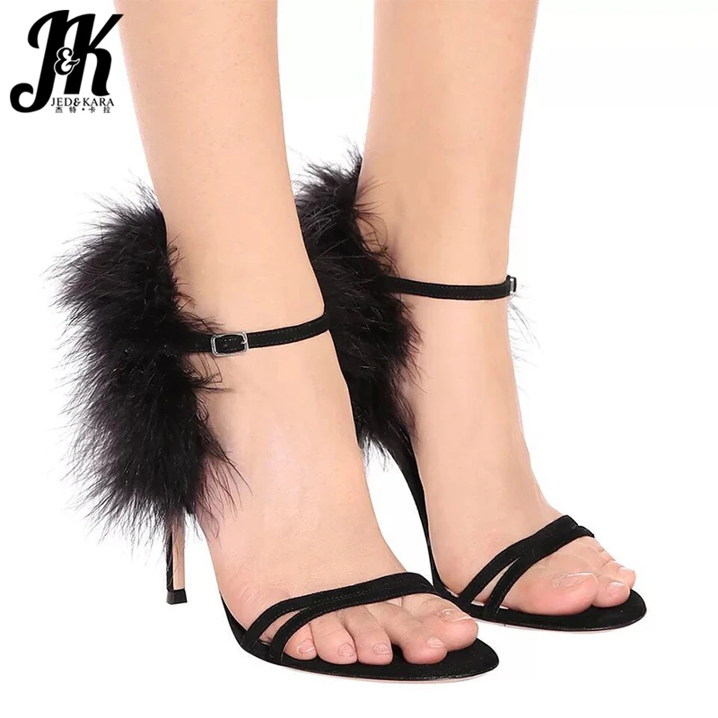 JK Summer Sandals Women Fur Sandals Woman 2019 Thin High Heels Shoes Female Fashion Party Designer Shoes Ladies Plus Size 35-48
JK Summer Sandals Women Fur Sandals Woman 2019 Thin High Heels Shoes Female Fashion Party Designer Shoes Ladies Plus Size 35-48