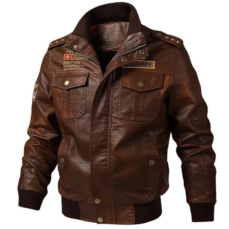 New Leather Jacket Men Casual Vintage Bomber Jackets Mens Multi-pockets Biker Motorcycle PU Leather Coat Plus Size 5XL 6XL
New Leather Jacket Men Casual Vintage Bomber Jackets Mens Multi-pockets Biker Motorcycle PU Leather Coat Plus Size 5XL 6XL