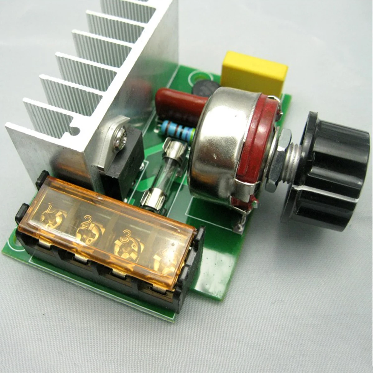 SCR Voltage Regulator Dimmer 4000W 220V AC Stable Motor Speed Temperature Controller Module for Electric Iron Lamps Mayitr