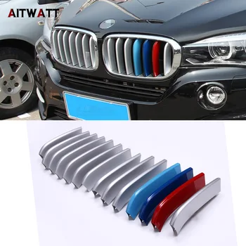 For BMW X5 X6 2014 2015 2016 2017 Front Grill Cover Trim ABS Chrome Sequins Car Accessories Car Stickers 14pcs AITWATT
For BMW X5 X6 2014 2015 2016 2017 Front Grill Cover Trim ABS Chrome Sequins Car Accessories Car Stickers 14pcs AITWATT