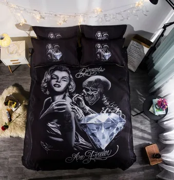 3D Diamond Marilyn Monroe Pillowcases Skeleton Quilt Cover Bedding Sets All Size
3D Diamond Marilyn Monroe Pillowcases Skeleton Quilt Cover Bedding Sets All Size