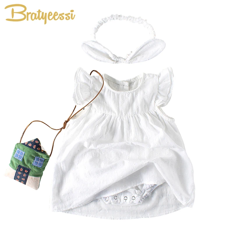 Cute White Princess Baby Dress Cotton Ruffle Sleeve Baptism Christening Dress for Baby Girl First Birthday Party Romper Dresses
Cute White Princess Baby Dress Cotton Ruffle Sleeve Baptism Christening Dress for Baby Girl First Birthday Party Romper Dresses