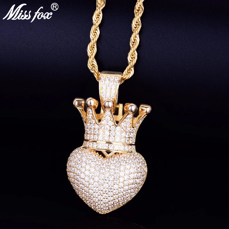 Missfox New Explosion Small Crown Love Pendant Chain Necklace Golden Copper Metal Simple Style Fascinating Hip Hop Jewels Trendy
Missfox New Explosion Small Crown Love Pendant Chain Necklace Golden Copper Metal Simple Style Fascinating Hip Hop Jewels Trendy