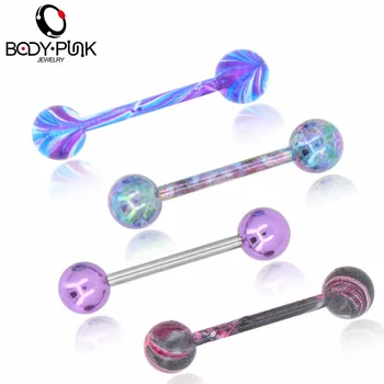 BODY PUNK 4 pcs/set Candy Color Labret Bar Lip Ring Tongue Piercing Body Jewelry For Sexy Women Fashion Accessories
BODY PUNK 4 pcs/set Candy Color Labret Bar Lip Ring Tongue Piercing Body Jewelry For Sexy Women Fashion Accessories