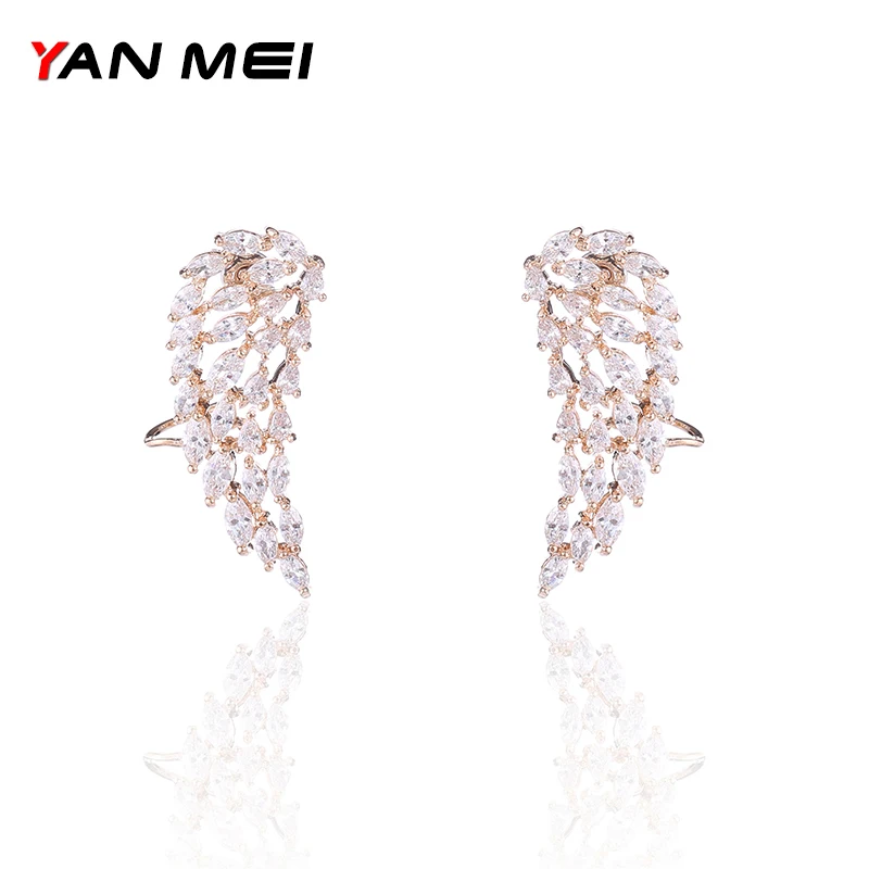 YAN MEI 2017 Feather White Gold Color AAA CZ Dangle Earrings Luxury Jewelry GLE7256Y
YAN MEI 2017 Feather White Gold Color AAA CZ Dangle Earrings Luxury Jewelry GLE7256Y