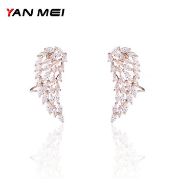YAN MEI 2017 Feather White Gold Color AAA CZ Dangle Earrings Luxury Jewelry GLE7256Y
YAN MEI 2017 Feather White Gold Color AAA CZ Dangle Earrings Luxury Jewelry GLE7256Y