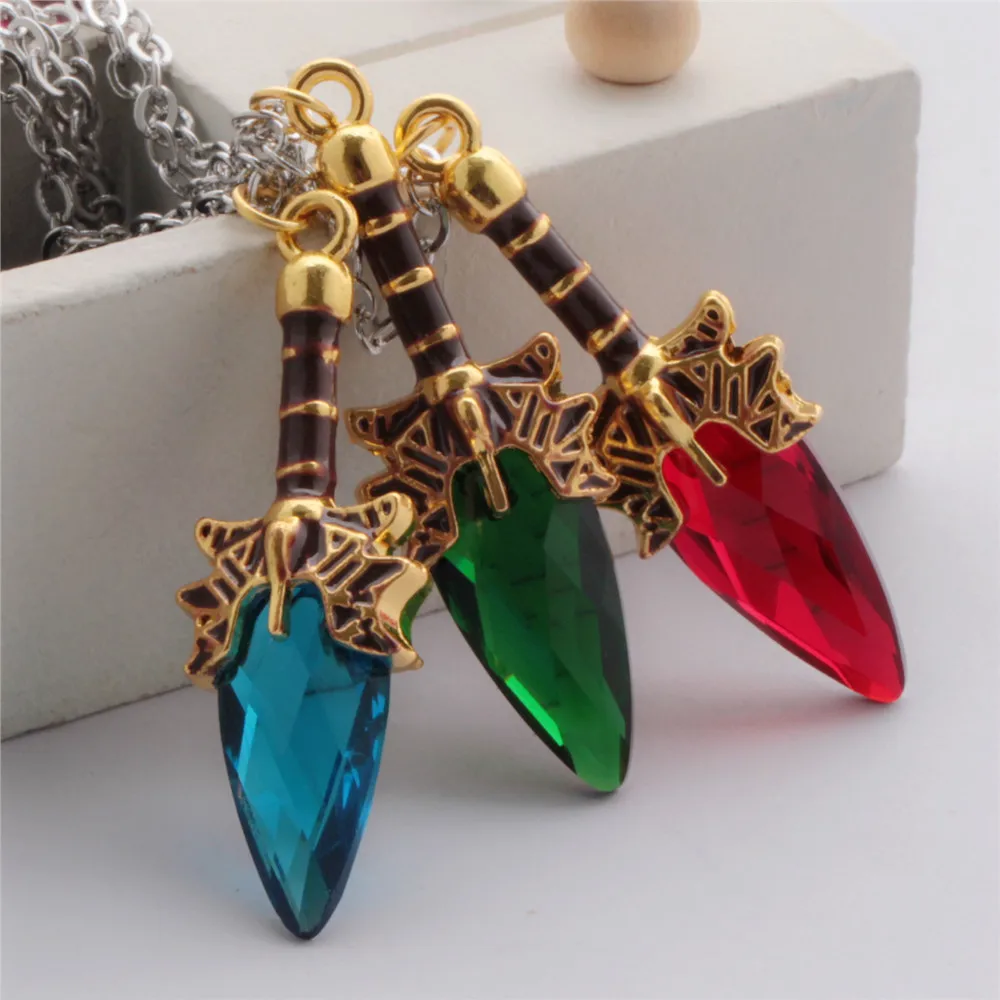 Dota 2 Necklace Aghanim's Scepter Necklace Blue Red Green Scepter Pendant For Dota 2 Fans Gifts Wholesale 10pcs/lot
Dota 2 Necklace Aghanim's Scepter Necklace Blue Red Green Scepter Pendant For Dota 2 Fans Gifts Wholesale 10pcs/lot