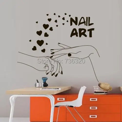 Nail Hand Art Vinyl Wall Decal Salon Nail Polish Beauty Manicure Stylist Inscription Wall Sticker Shop Decoration Window Glass
Nail Hand Art Vinyl Wall Decal Salon Nail Polish Beauty Manicure Stylist Inscription Wall Sticker Shop Decoration Window Glass
