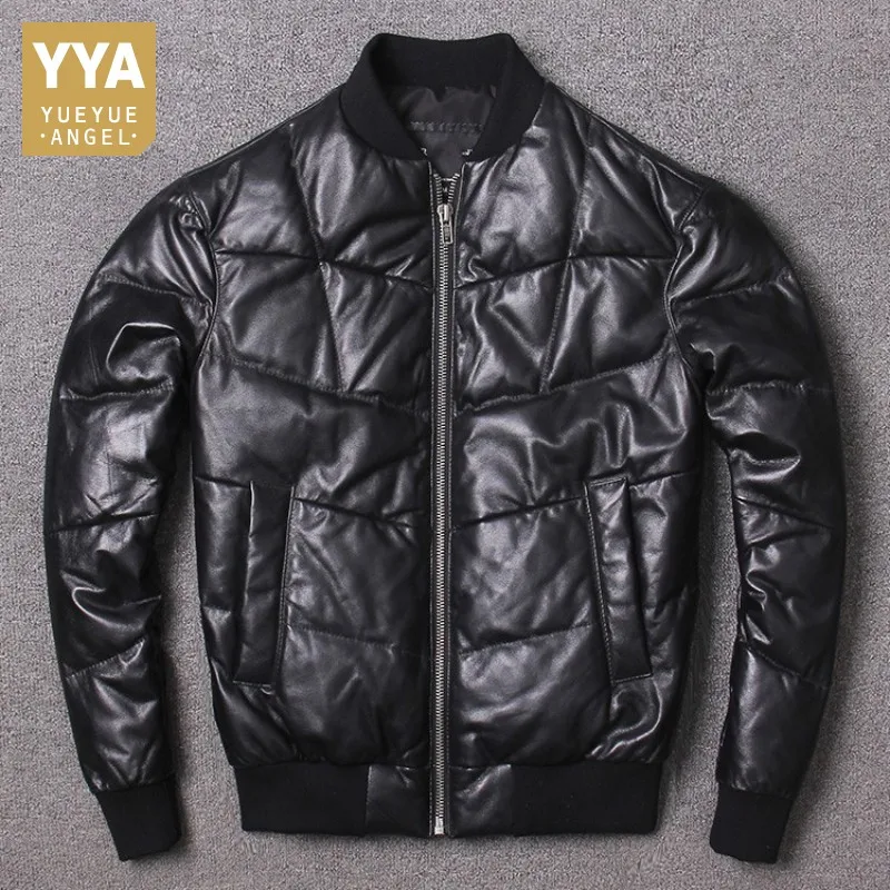 Winter Men Slim Fit White Duck Down Pilot Jacket Luxury Sheepskin Genuine Leather Bomber Jacket Thick Warm Motorcycle Coats 4XL
Winter Men Slim Fit White Duck Down Pilot Jacket Luxury Sheepskin Genuine Leather Bomber Jacket Thick Warm Motorcycle Coats 4XL