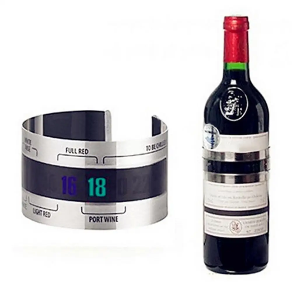 LCD Electric Red Wine Digital Thermometer Bracelet Thermometer Grape Red Wine Temperature Sensor for Beer Home Brewing
LCD Electric Red Wine Digital Thermometer Bracelet Thermometer Grape Red Wine Temperature Sensor for Beer Home Brewing