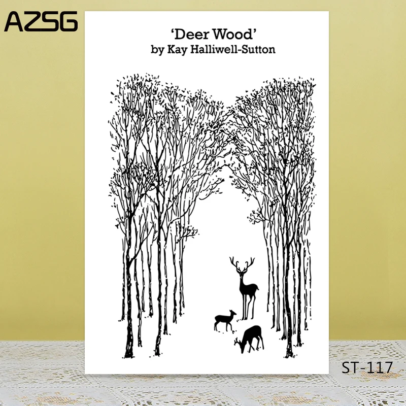 Deer wood/forest Transparent Silicone Stamp for DIY Scrapbooking/Photo Album Decorative Card Making Clear Stamps Supplies
Deer wood/forest Transparent Silicone Stamp for DIY Scrapbooking/Photo Album Decorative Card Making Clear Stamps Supplies