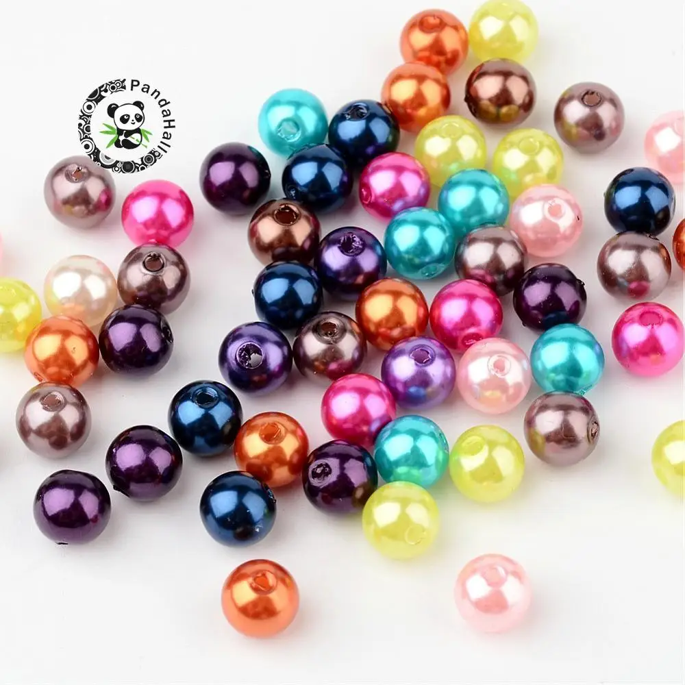 Бусины из искусственного жемчуга 5/6/8 мм F70 200 шт.|imitation pearl|round ballbeads beads |