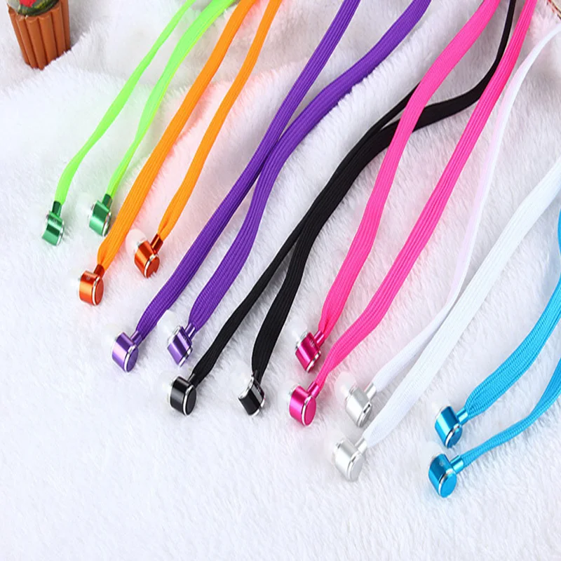 Shoelace Earphones 3.5mm In-Ear Earphone Subwoofer Music Headset With Microphone Stereo Earbuds Sport Running Earpiece Handsfree
Shoelace Earphones 3.5mm In-Ear Earphone Subwoofer Music Headset With Microphone Stereo Earbuds Sport Running Earpiece Handsfree