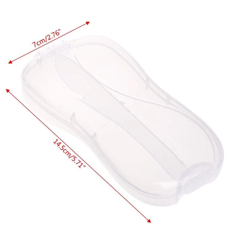Portable Plastic Spoon Fork Travel Transparent Tableware Box Storage Organizer Case
Portable Plastic Spoon Fork Travel Transparent Tableware Box Storage Organizer Case