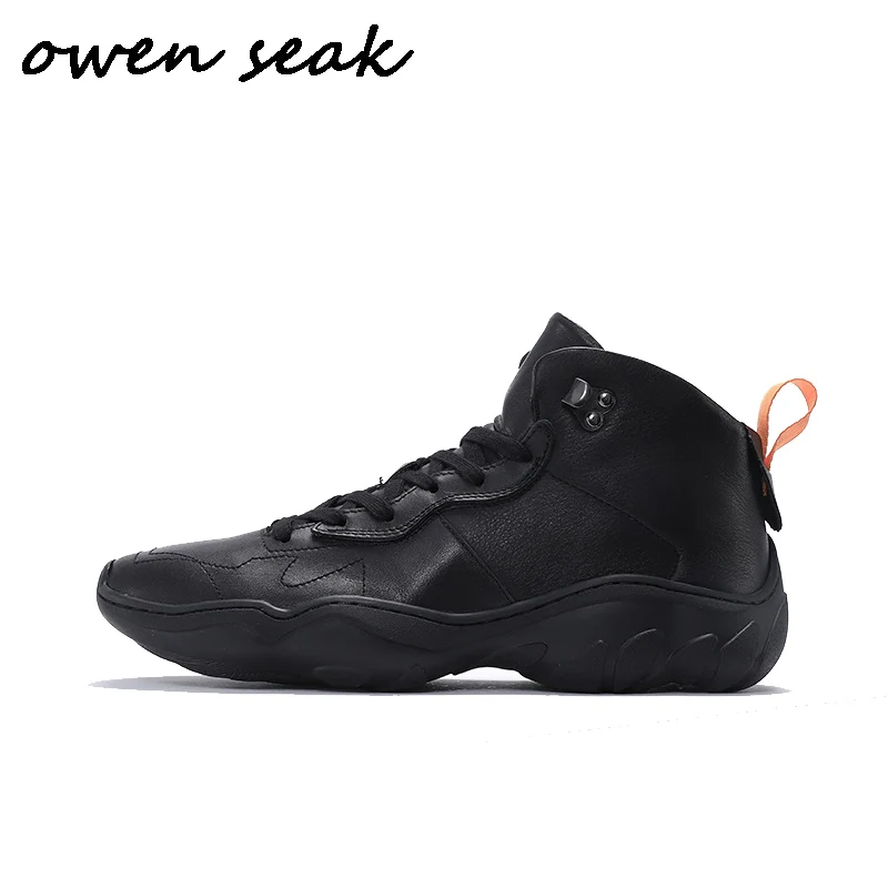 Owen Seak Men Shoes High Ankle Luxury Trainers Genuine Leather Spring Boots Lace Up Sneakers Flats Black White Shoes
Owen Seak Men Shoes High Ankle Luxury Trainers Genuine Leather Spring Boots Lace Up Sneakers Flats Black White Shoes