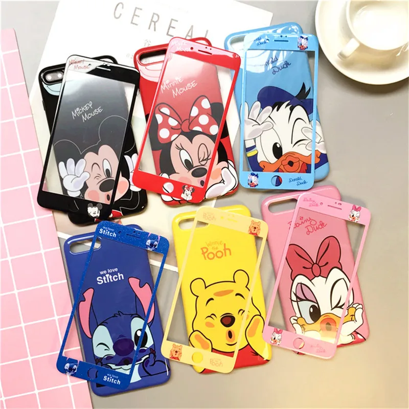 Silicone Mickey Minnie Mouse Women Case For iPhone 6 6S 7 8 Plus Cover+Screen Protection Glass For Coque iphone 6 6s 8 7 X Case
Silicone Mickey Minnie Mouse Women Case For iPhone 6 6S 7 8 Plus Cover+Screen Protection Glass For Coque iphone 6 6s 8 7 X Case