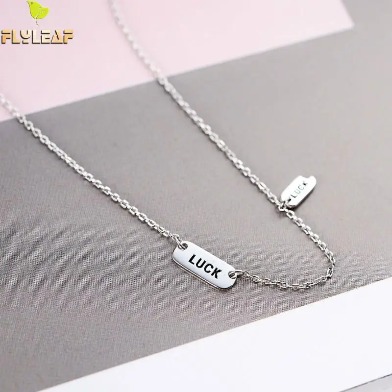 Flyleaf 100% Sterling Silver Luck Short Necklaces & Pendants For Women High Quality Lady Fashion Jewelry
Flyleaf 100% Sterling Silver Luck Short Necklaces & Pendants For Women High Quality Lady Fashion Jewelry