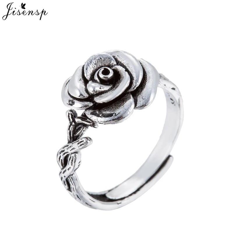 Jisensp New Retro Rose Flower Ring for Women Gift Tiny Rose Blooming Jewelry for Valentine's Day Flower Finger Ring Anti Allergy
Jisensp New Retro Rose Flower Ring for Women Gift Tiny Rose Blooming Jewelry for Valentine's Day Flower Finger Ring Anti Allergy