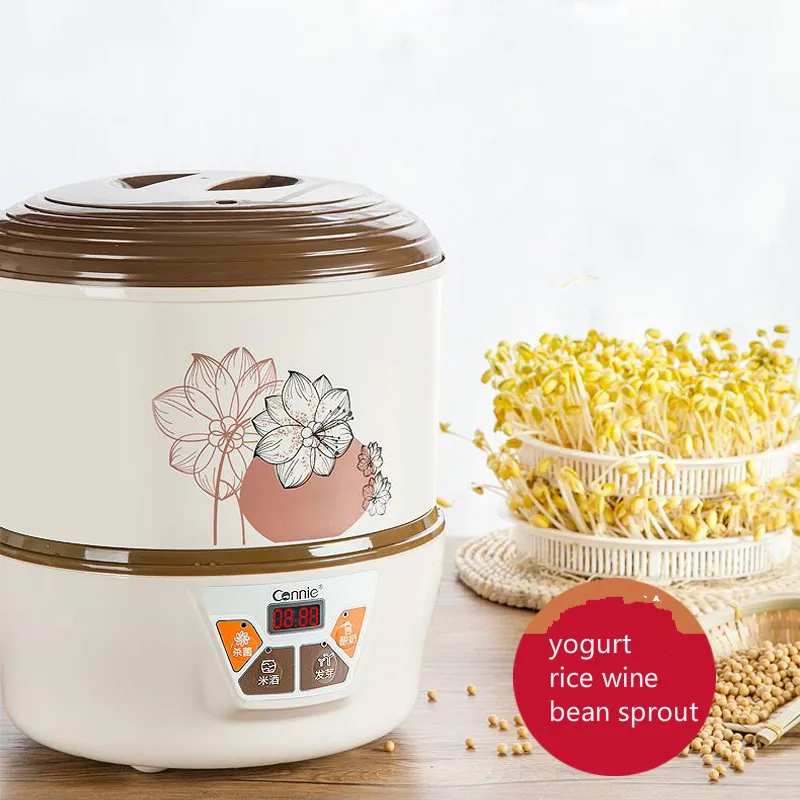 Household Automatic Multi Bean Sprout Machine Rice Wine Yogurt Maker Machine Large Capacity Thermostat Seeds Growing Machine
Household Automatic Multi Bean Sprout Machine Rice Wine Yogurt Maker Machine Large Capacity Thermostat Seeds Growing Machine