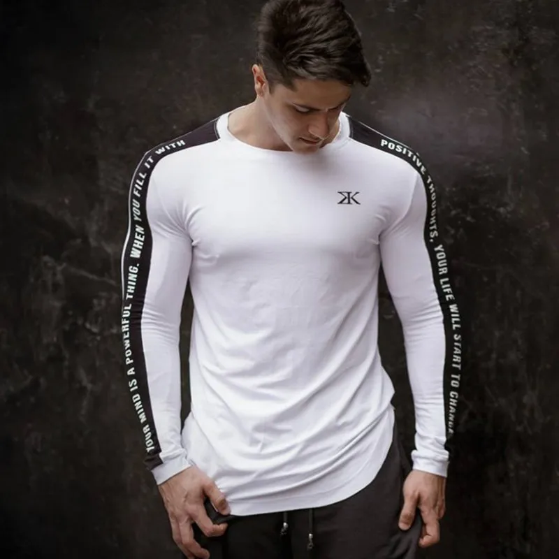 Long Sleeve T Shirt Men Cotton T-Shirt (7)