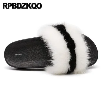 Luxury Fur Women Shoes 2018 Spring Black And White Slides Wide Fit Flat Fluffy Slip On Sandals Slippers Designer Ladies Furry
Luxury Fur Women Shoes 2018 Spring Black And White Slides Wide Fit Flat Fluffy Slip On Sandals Slippers Designer Ladies Furry