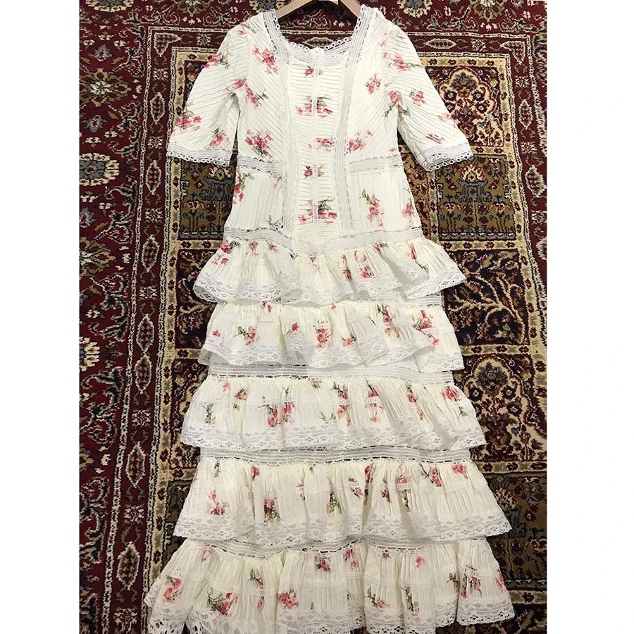 VERDEJULIAY Casual White Long dress 2019 Summer Vacation Holiday Beach dress Short Sleeve Lace cake Cascading Ruffle Dress
VERDEJULIAY Casual White Long dress 2019 Summer Vacation Holiday Beach dress Short Sleeve Lace cake Cascading Ruffle Dress