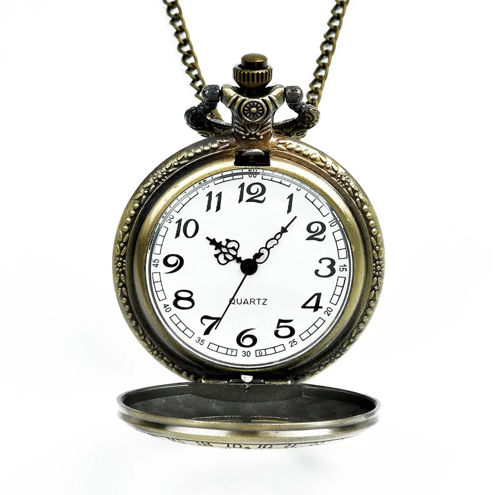 Популярные большие карманные часы с бронзовым элементом ретро классический