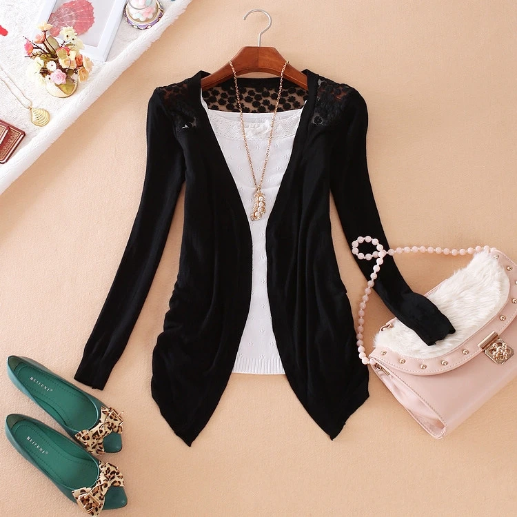 Fashion Women Cardigan Lace Sweet Candy Pure Color Sexy Lady Slim Crochet Knit Blouse Sweater Cardigan Coat Women Jacket
Fashion Women Cardigan Lace Sweet Candy Pure Color Sexy Lady Slim Crochet Knit Blouse Sweater Cardigan Coat Women Jacket