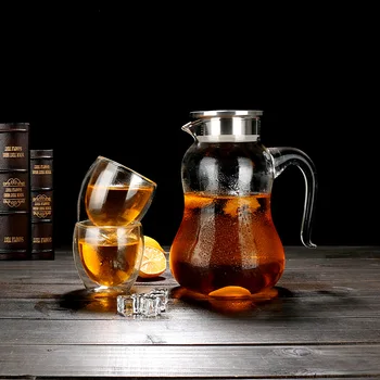 Eleton 2L Explosion-proof heat-resistant high temperature glass cold water pot fruit juice pot bubble cooler jukepot
Eleton 2L Explosion-proof heat-resistant high temperature glass cold water pot fruit juice pot bubble cooler jukepot