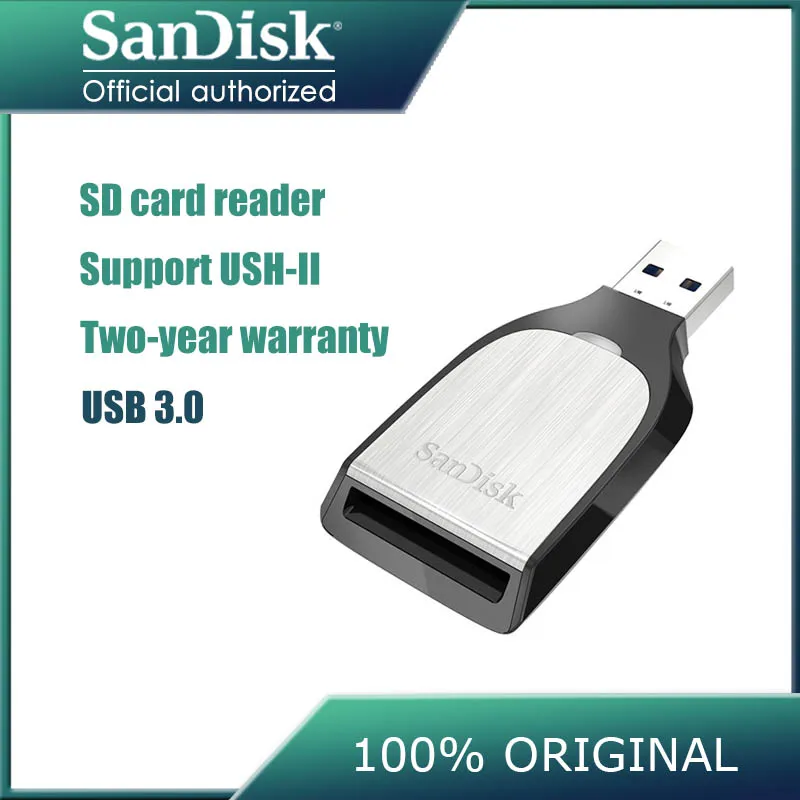 Sandisk Extreme PRO SD Card reader usb 3.0 UHS-II SD Card Smart Memory Card Reader High Speed Card Reader/Writer
Sandisk Extreme PRO SD Card reader usb 3.0 UHS-II SD Card Smart Memory Card Reader High Speed Card Reader/Writer