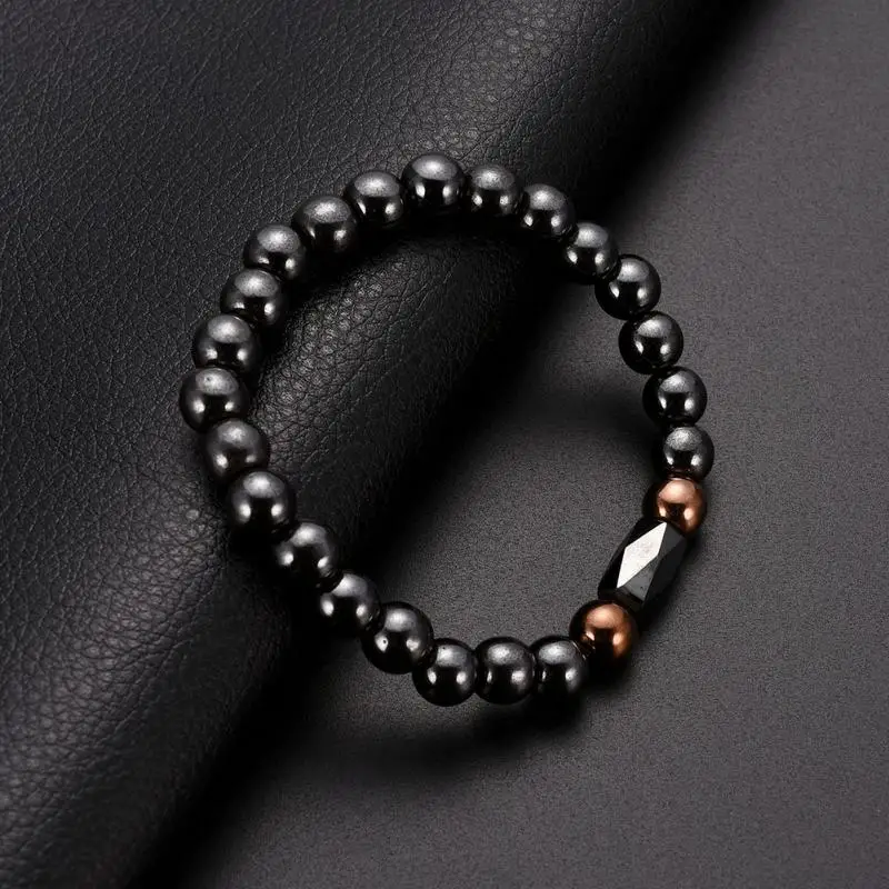 Simple Weight Loss Round Black Stone Magnetic Therapy Bracelet Health Care Magnetic Hematite Stretch Bracelet For Men Women
Simple Weight Loss Round Black Stone Magnetic Therapy Bracelet Health Care Magnetic Hematite Stretch Bracelet For Men Women