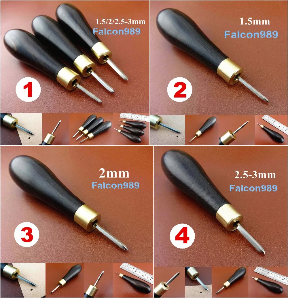 4kind 1.5-3mm Leather Craft Cocobolo Handle Sewing Stitching Diamond Point Awl Tool - Carving Stamping Knife Cutter Punch Chisel
4kind 1.5-3mm Leather Craft Cocobolo Handle Sewing Stitching Diamond Point Awl Tool - Carving Stamping Knife Cutter Punch Chisel