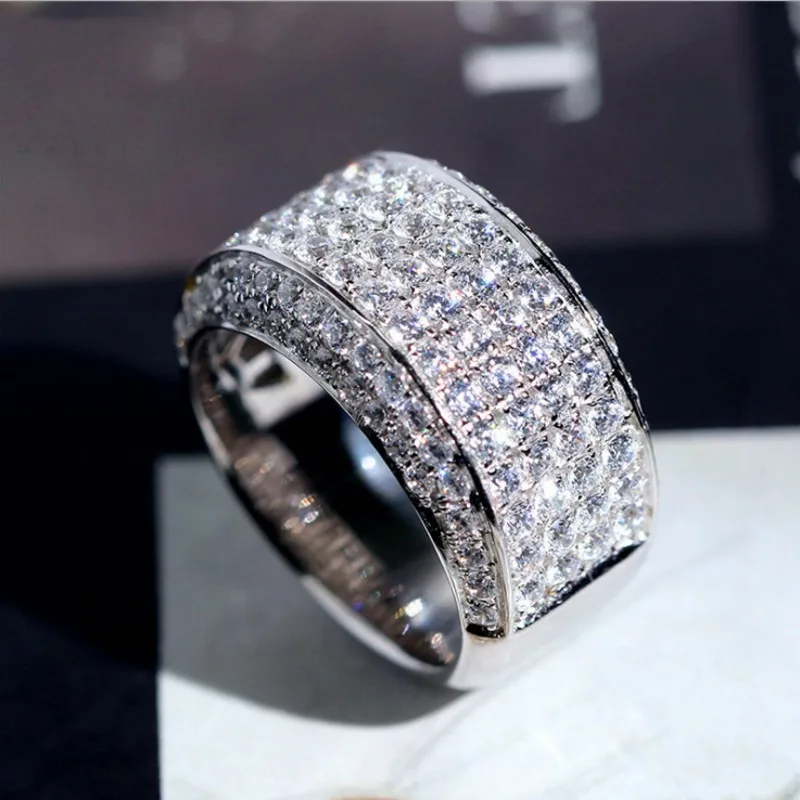 3CT Luxury Stunning Jewelry 925 Sterling Silver Pave White Clear 5A Cubic Zirconia Eternity Wedding Band Ring for Men Women Gift
3CT Luxury Stunning Jewelry 925 Sterling Silver Pave White Clear 5A Cubic Zirconia Eternity Wedding Band Ring for Men Women Gift