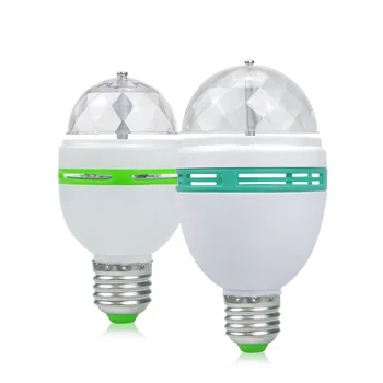 E27 3W 6W LED lamp RGB Auto Rotating Stage light Holiday Bulb AC85V-265V For Home Decor Lighting Luces Discote Dance lighting
E27 3W 6W LED lamp RGB Auto Rotating Stage light Holiday Bulb AC85V-265V For Home Decor Lighting Luces Discote Dance lighting