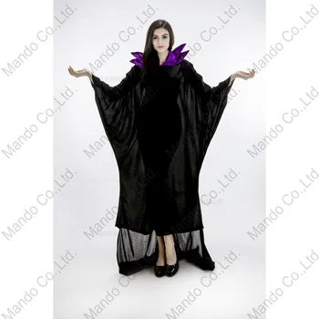 Women Carnival witch cosplay dresses Movie Maleficent Women Cosplay Black Cloak halloween Black witch party costume
Women Carnival witch cosplay dresses Movie Maleficent Women Cosplay Black Cloak halloween Black witch party costume