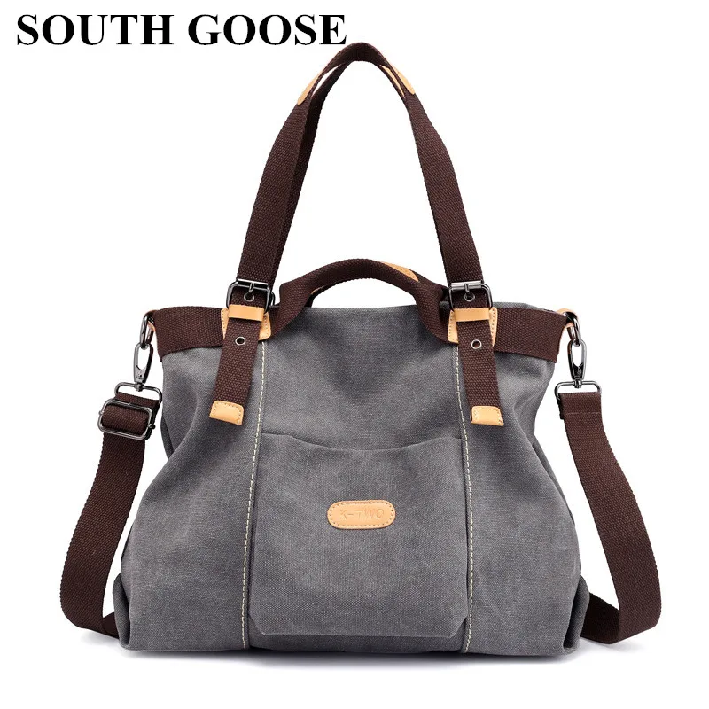 SOUTH GOOSE Women Canvas Tote Hand Bag Ladies Luxury Top-Handle Bags Large Crossbody Bag Leisure Messenger Bag For Girls 2019
SOUTH GOOSE Women Canvas Tote Hand Bag Ladies Luxury Top-Handle Bags Large Crossbody Bag Leisure Messenger Bag For Girls 2019