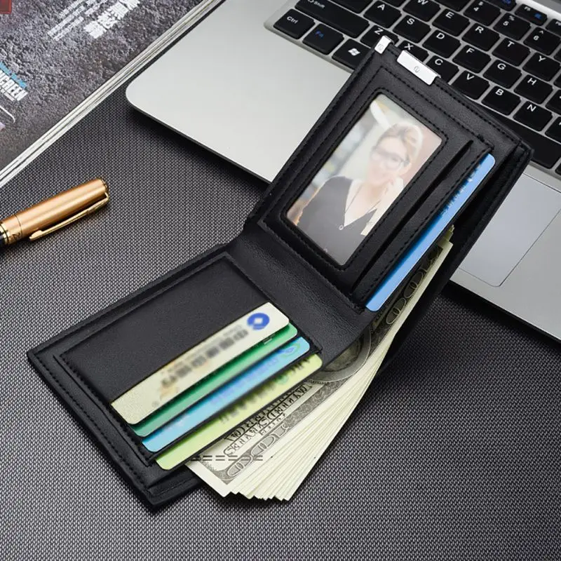 Fashion Men Wallet Business Style PULeather Short Wallet Card Holder Coin Purses Credit/ID Card Holder Male Clutch Gift carteira
Fashion Men Wallet Business Style PULeather Short Wallet Card Holder Coin Purses Credit/ID Card Holder Male Clutch Gift carteira