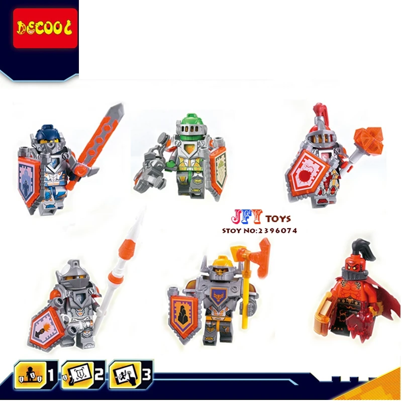 6pcs DC8811-8816 KNIGHTS Series star wars super heroes marvel avengers building blocks model bricks toys for children juguetes
6pcs DC8811-8816 KNIGHTS Series star wars super heroes marvel avengers building blocks model bricks toys for children juguetes