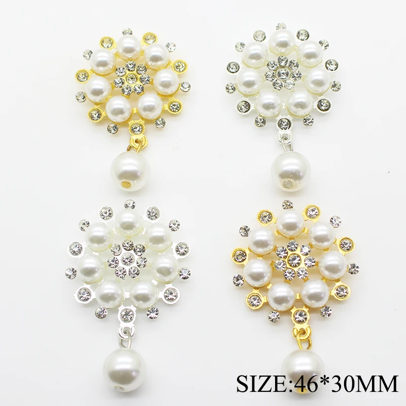 10pcs/lot 46*30MM Flat Back Flowers Metal Crystal Pearl Rhinestone Buttons for Clothes Alloy Snap Button Handicraft Decorative
10pcs/lot 46*30MM Flat Back Flowers Metal Crystal Pearl Rhinestone Buttons for Clothes Alloy Snap Button Handicraft Decorative