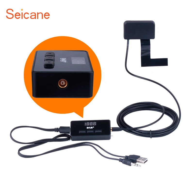 Seicane High Quality Car Digital Radio DAB+ Audio Receiver Radio Tuner with USB Interface RDS Function
Seicane High Quality Car Digital Radio DAB+ Audio Receiver Radio Tuner with USB Interface RDS Function