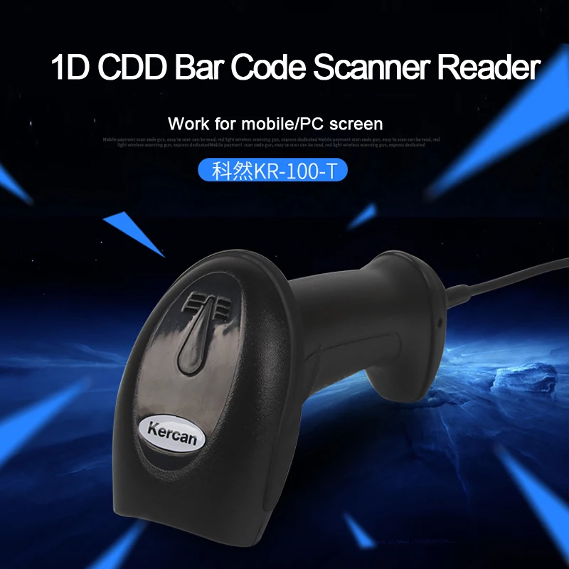 Kercan CCD Wired USB 1D Barcode Scanner CCD Image Bar Code Reader KR-100T for Mobile Payment Computer Screen
Kercan CCD Wired USB 1D Barcode Scanner CCD Image Bar Code Reader KR-100T for Mobile Payment Computer Screen