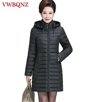 Winter Women Large size 5XL Loose Down cotton Hooded Jacket Coat Middle-aged Ladies Slim Long Overcoat Coat Boutique Clothing
Winter Women Large size 5XL Loose Down cotton Hooded Jacket Coat Middle-aged Ladies Slim Long Overcoat Coat Boutique Clothing