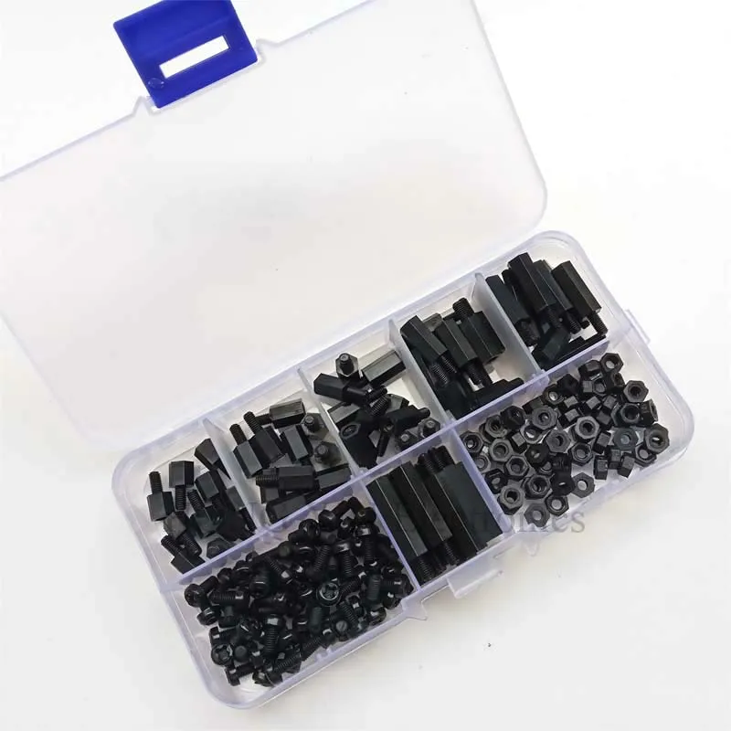 M3 Nylon Black Hex M-F Spacers/ Screws/ Nuts Assorted Kit, Standoff Free shipping
M3 Nylon Black Hex M-F Spacers/ Screws/ Nuts Assorted Kit, Standoff Free shipping