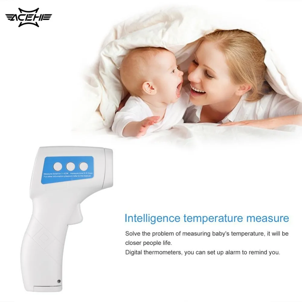 ACEHE Digital IR Infrared Thermometer Non-contact Forehead Body Surface Thermometer Baby Temperature Meter Measurement Tools
ACEHE Digital IR Infrared Thermometer Non-contact Forehead Body Surface Thermometer Baby Temperature Meter Measurement Tools