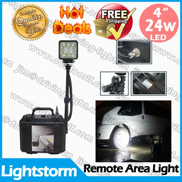 10 Pcs Free shipping!Factory price Remote Lighting System with 24W LED work light various use for camping hunting | Лампы и освещение