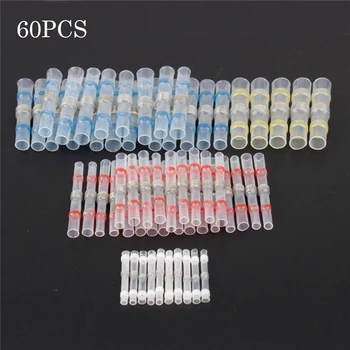 60PCS Heat Shrink Solder Terminals 26-10 AWG Waterproof Insulated Seal Soldering Sleeve Cable Wire Butt Connectors Terminal Kit
60PCS Heat Shrink Solder Terminals 26-10 AWG Waterproof Insulated Seal Soldering Sleeve Cable Wire Butt Connectors Terminal Kit